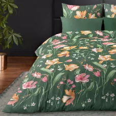 Комплект постельного белья Verossa Сатин "Wild tulip", (нав. 50/70), двухспальный