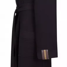 Халат вафельный с капюшоном Sofi de Marko “Гамлет” (черный)