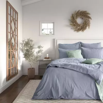 Комплект постельного белья “Verossa” Melange (Indigo), двуспальный