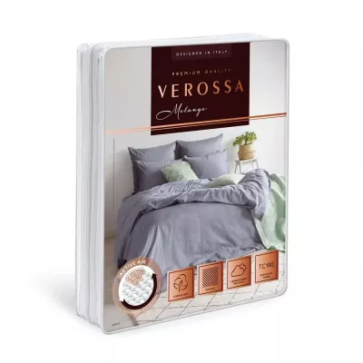 Комплект постельного белья Verossa "Melange" (indigo), семейный