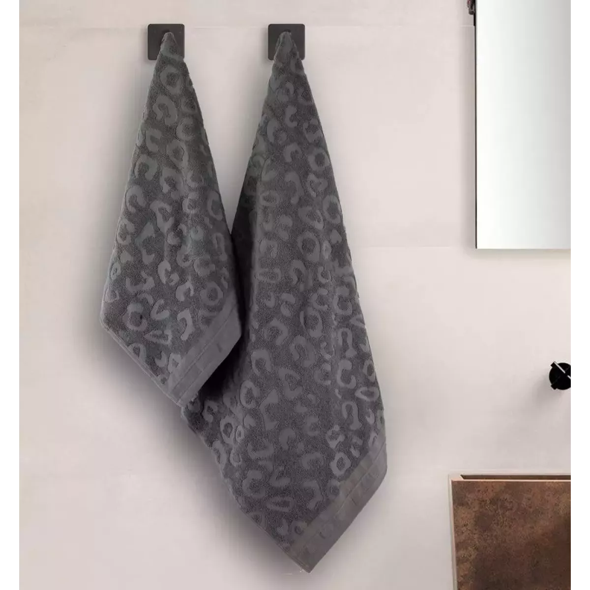 Махровое полотенце Sofi De Marko “Tiger” (антрацит), 30x50