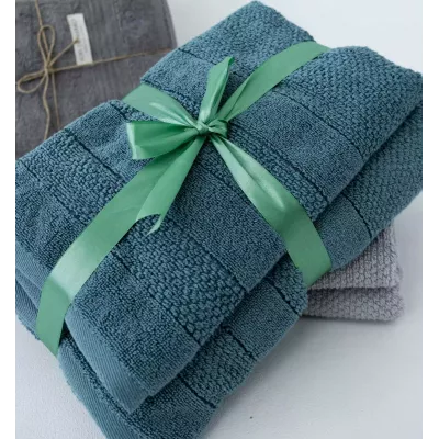 Махровое лицевое полотенце Verossa “Milano” (темно-лазурный), 50х90