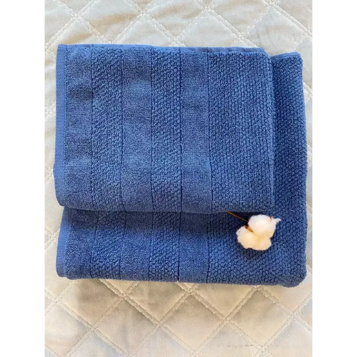 Махровое банное полотенце Verossa “Milano” (темно-лазурный), 70х140