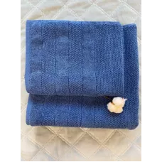 Махровое банное полотенце Verossa “Milano” (темно-лазурный), 100х150