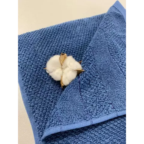 Махровое банное полотенце Verossa “Milano” (темно-лазурный), 100х150