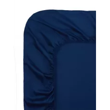 Простыня однотонная на резинке Sofi De Marko "Мармис" (сапфир), 160х200х30