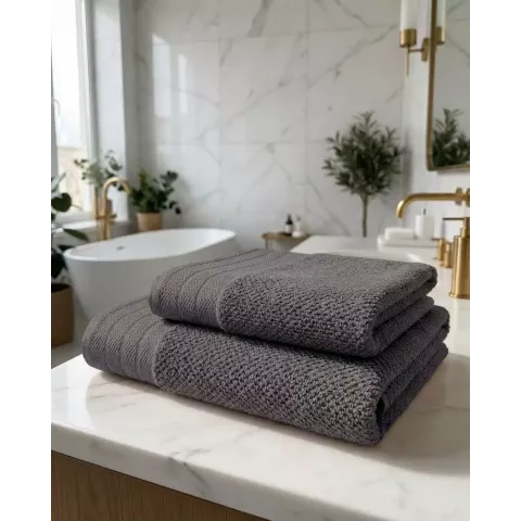 Махровое полотенце для лица Sofi De Marko “Candy” (пепел), 50х90