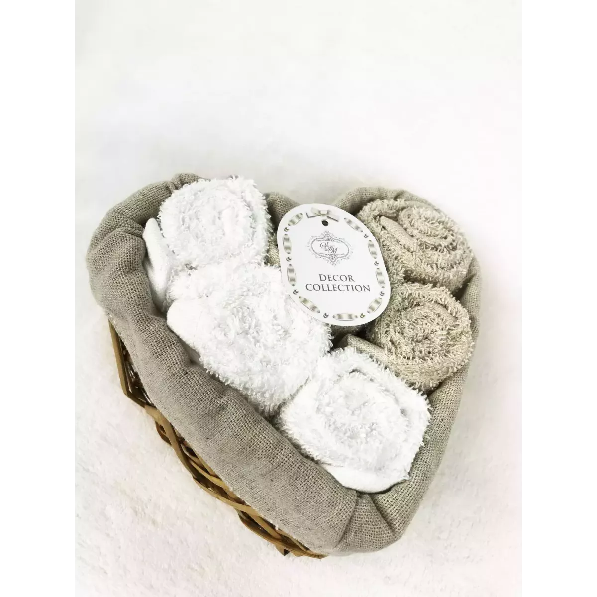 Комплект полотенец Sofi de marko “Амур” (капучино), 30x30 (6 шт)