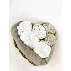 Комплект полотенец Sofi de marko “Амур” (капучино), 30x30 (6 шт)