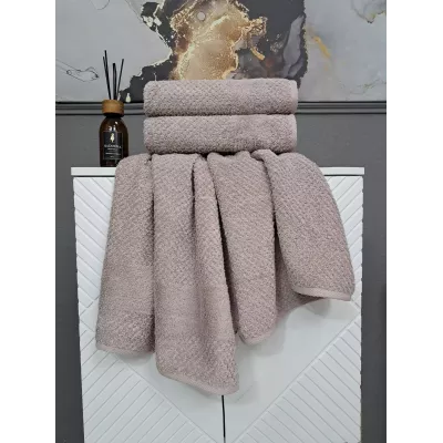 Комплект полотенец Kazanov.a “Gabriel” (мокко), 50х90 и 70х140