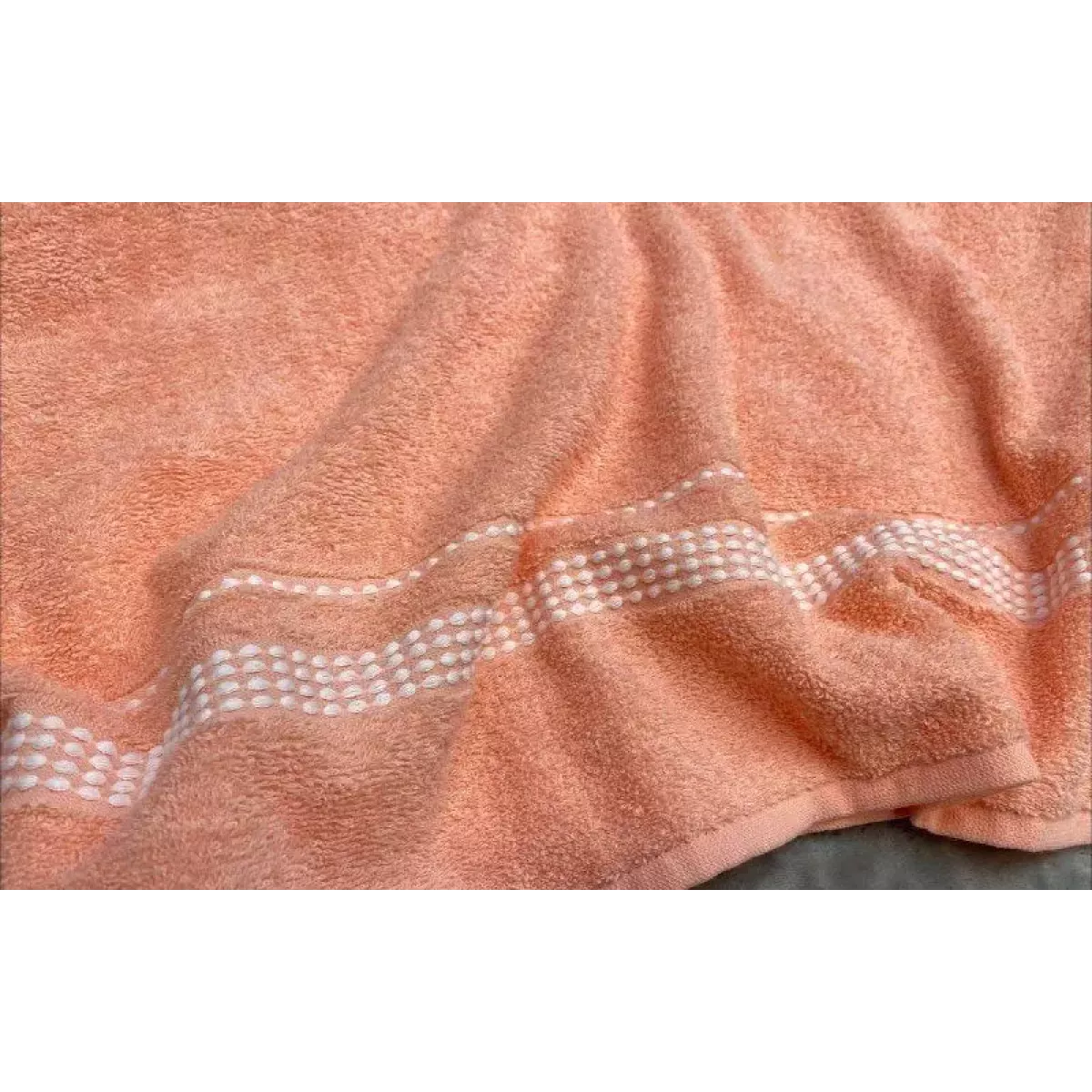 Махровое полотенце Самойловский текстиль "Лето" (розово-персиковый), 50х90