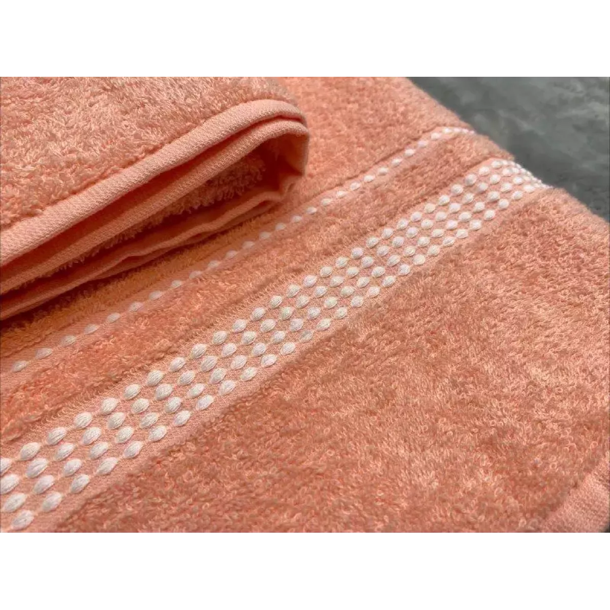 Махровое полотенце Самойловский текстиль "Лето" (розово-персиковый), 50х90