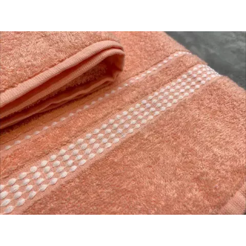 Махровое полотенце Самойловский текстиль "Лето" (розово-персиковый), 50х90