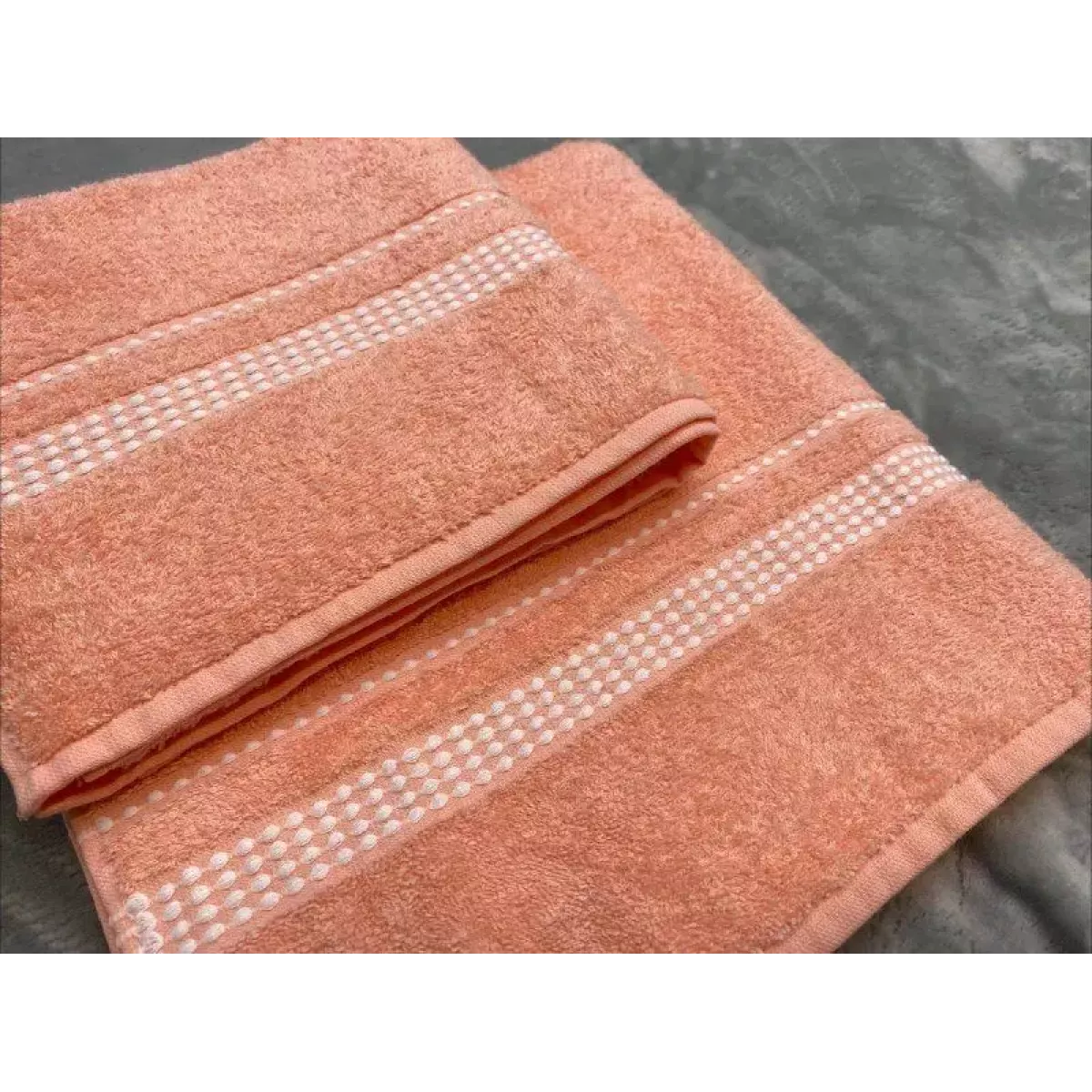 Махровое полотенце Самойловский текстиль "Лето" (розово-персиковый), 50х90