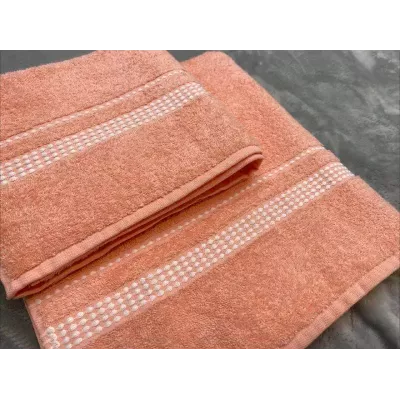 Махровое полотенце Самойловский текстиль "Лето" (розово-персиковый), 50х90