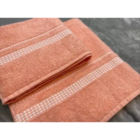 Махровое полотенце Самойловский текстиль "Лето" (розово-персиковый), 50х90