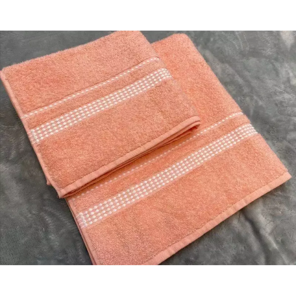 Махровое полотенце Самойловский текстиль "Лето" (розово-персиковый), 50х90