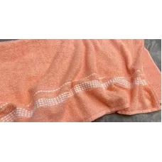 Махровое полотенце Самойловский текстиль "Лето" (розово-персиковый), 50х90