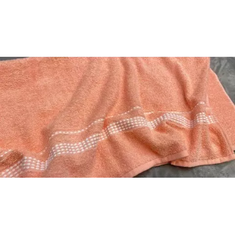 Махровое полотенце Самойловский текстиль "Лето" (розово-персиковый), 50х90