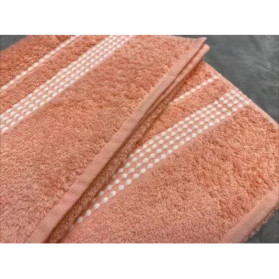 Махровое полотенце Самойловский текстиль "Лето" (розово-персиковый), 50х90