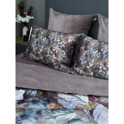 Комплект с одеялами Kazanov.a “Вайнона” капучино (египетский хлопок-велюр), семейный