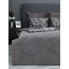 Комплект с одеялами Kazanov.a “Вайнона” капучино (египетский хлопок-велюр), семейный