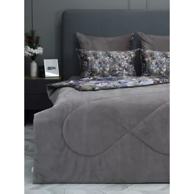 Комплект с одеялами Kazanov.a “Вайнона” капучино (египетский хлопок-велюр), семейный