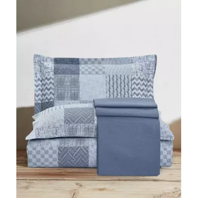 Комплект постельного белья Karteks "Сатин печатный" КВ-547, евро