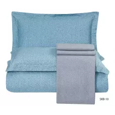 Комплект постельного белья Karteks "Сатин цветной комбинированный" SKB-010, 1.5 спальный