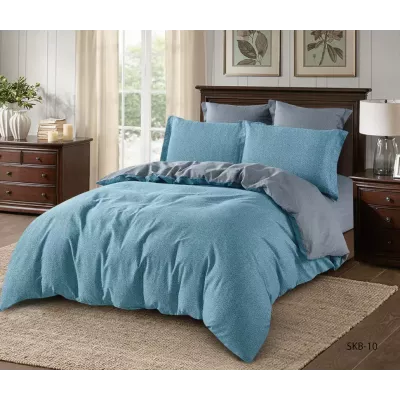 Комплект постельного белья Karteks "Сатин цветной комбинированный" SKB-010, 1.5 спальный