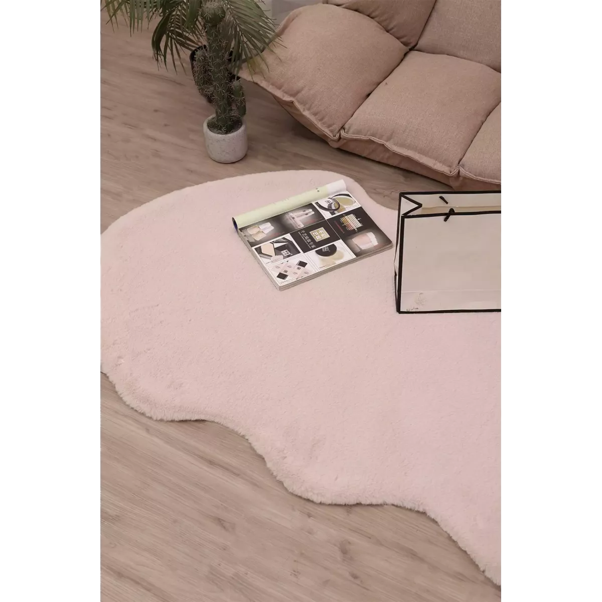 Коврик плюшевый Sofi De Marko (светло-розовый), 80х120