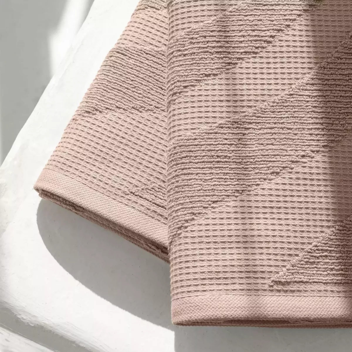 Махровое банное полотенце Verossa ”Wave Texture” (молочный шоколад), 70х140