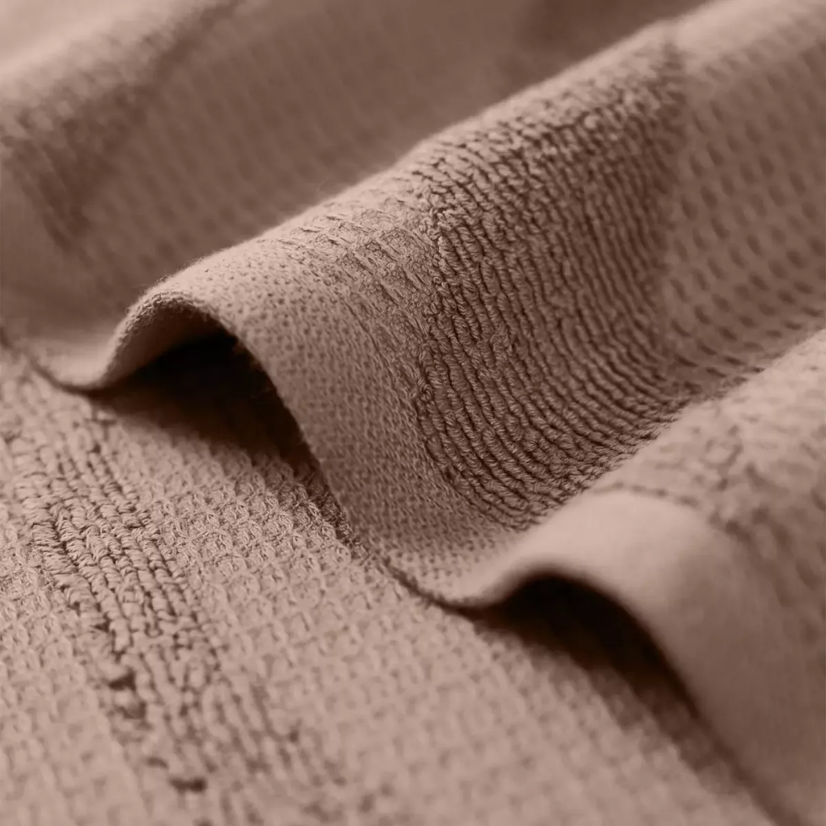 Махровое банное полотенце Verossa ”Wave Texture” (молочный шоколад), 70х140