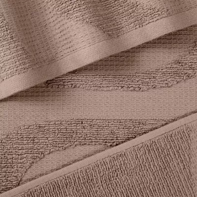 Махровое банное полотенце Verossa ”Wave Texture” (молочный шоколад), 70х140
