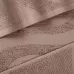 Махровое банное полотенце Verossa ”Wave Texture” (молочный шоколад), 70х140