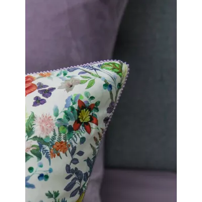 Комплект с одеялами KAZANOV.A “Маки” жемчуг лаванда (египетский хлопок-велюр), семейный