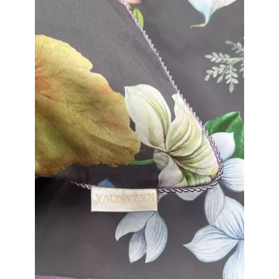 Комплект постельного белья KAZANOV.A “Пенинсула” винный пепел (египетский хлопок-велюр), семейный