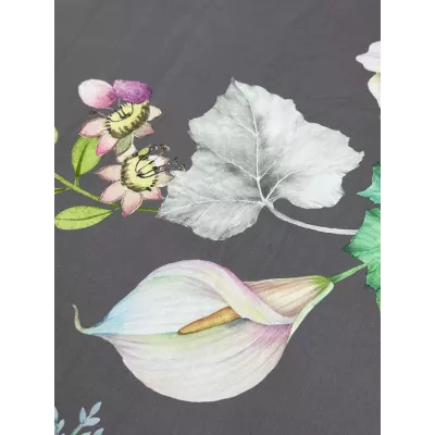 Комплект постельного белья KAZANOV.A “Пенинсула” винный пепел (египетский хлопок-велюр), семейный