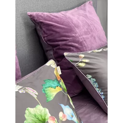 Комплект постельного белья KAZANOV.A “Пенинсула” винный пепел (египетский хлопок-велюр), семейный