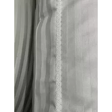 Комплект с одеялом KAZANOV.A Stripe Cotton "Hotel" (олива платина), евро