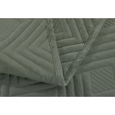 Покрывало Karteks из вареного бархата (зеленое) 1029/01.07 240х260