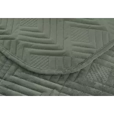 Покрывало Karteks из вареного бархата (зеленое) 1029/01.07 240х260