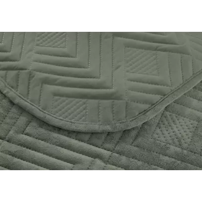 Покрывало Karteks из вареного бархата (зеленое) 1029/01.07 240х260