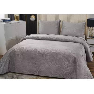 Покрывало Sofi De Marko “Жизель” (светло-серая), 240x260