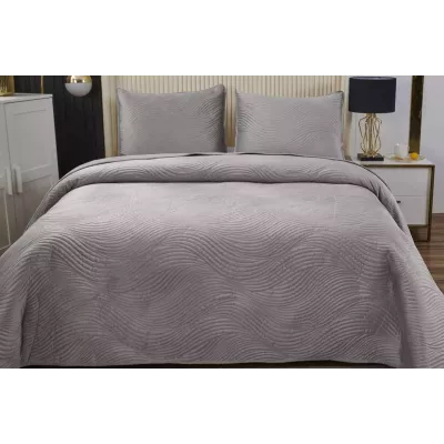 Покрывало Sofi De Marko “Жизель” (светло-серая), 240x260