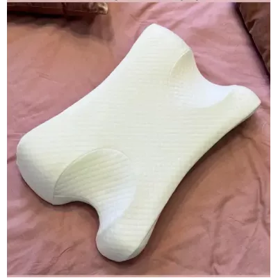 Наволочка SkyDreams на анатомическую подушку против морщин, (экрю), 53х33х10