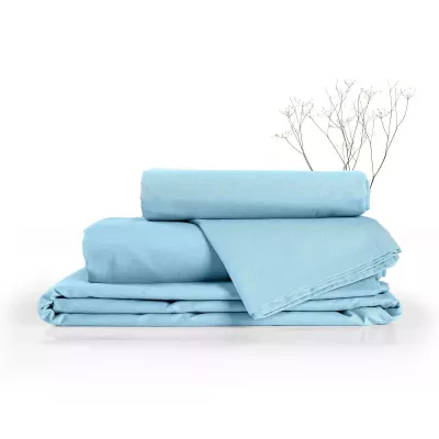 Комплект постельного белья Verossa "Melange" (Aqua), семейный