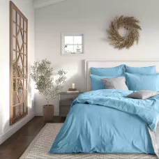 Комплект постельного белья Verossa "Melange" (Aqua), семейный