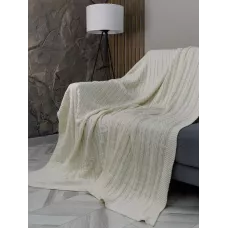 Вязаный плед Sofi de Marko "Джовани" (молоко), 160х220