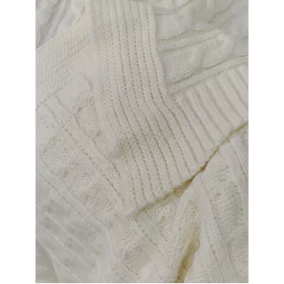 Вязаный плед Sofi de Marko "Джовани" (молоко), 160х220